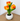Modern tulip lamp with planter for table or desk display