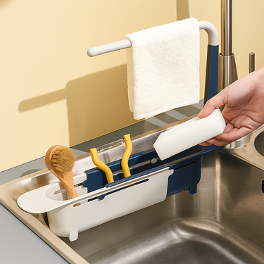 durable stainless steel extendable sink rack