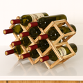 elegant wooden wine rack for classic interior decor