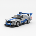 dreamy home Nissan GTR LEGO car with authentic details