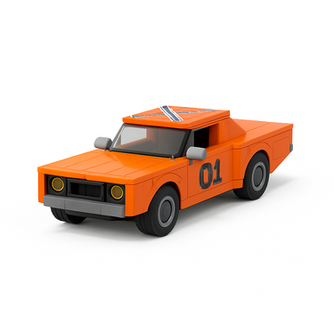 Dodge Challenger LEGO car with classic muscle design