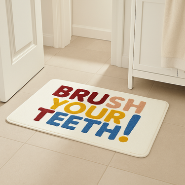 soft bath mat with anti skid backing for safety