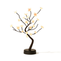 cherry tree bonsai lamp with pink LED blossoms