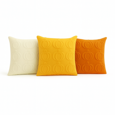 pumpkin printed polyester pillowcase for fall home decor