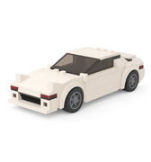 LEGO roadster car with sleek convertible design
