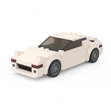 LEGO roadster car with sleek convertible design