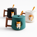 adorable Shiba Inu coffee mug made of ceramic