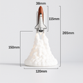 decorative rocket launch lamp with glowing light