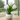 Artificial tulip flower pot lamp with warm glow