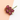 Decorative silk rose bouquet in vase for home decor
