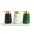 ceramic dispensing bottle with pump for kitchen or bathroom