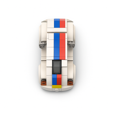  blue LEGO VW Beetle model for collectors and decor