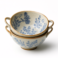 traditional Japanese ceramic bowls for serving rice and soup