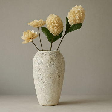 neutral tone minimalist vase for living room styling