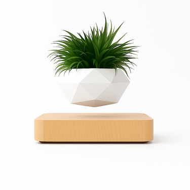  levitating magic flower pot with floating plant design