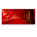 red forest canvas wall art for dramatic home decor