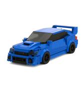 Subaru STI LEGO sports car with detailed rally design