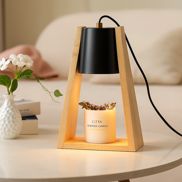 dreamy home triangle candle lamp with elegant design