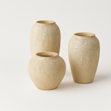 dreamy home handmade ceramic vase with matte finish