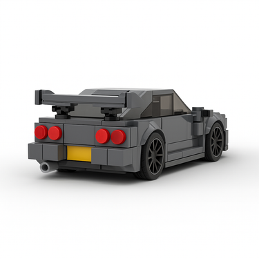 dreamy home grey LEGO Nissan Skyline R34 for display and play
